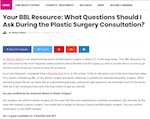 What Questions Should I Ask During the Plastic Surgery Consultation?